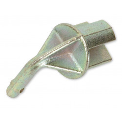 EMBOUT DE BARRES DE POITRAIL OU RECUL ANGLE DROIT AVEC TROU GOUPILLE