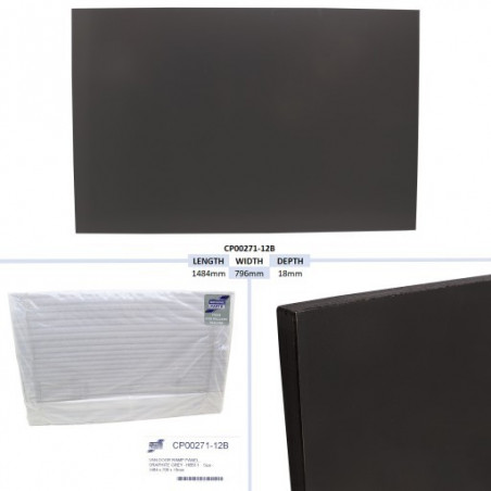 PANNEAU DE RAMPE DE PORTE VAN, GRIS GRAPHITE - HB511 TAILLE - 1484 X 796 X 18MM