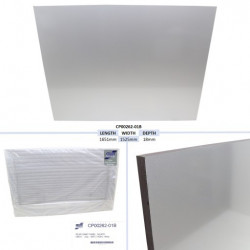 PANNEAU DE RAMPE ARRIERE, ARGENT - HB511 TAILLE - 1651 X 1525 X 18 MM