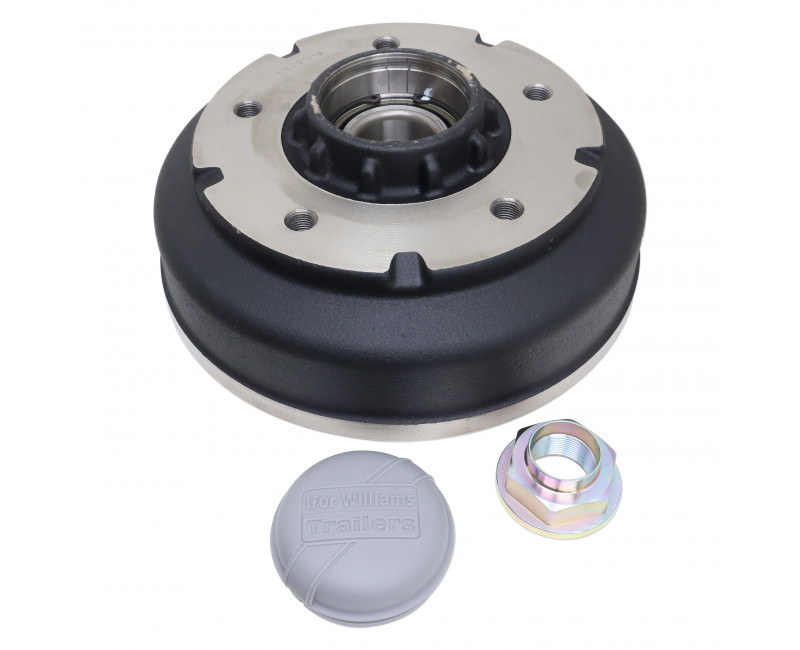 KIT MOYEU ET ROULEMENTS - 250X40 5 GOUJONSMONTES SUR LES REMORQUES IFOR WILLIAMS 3T5 2 ESSIEUX
