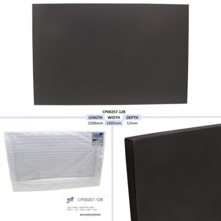 PANNEAU LATERAL, GRIS GRAPHITE - HB511 TAILLE - 2206 X 1405 X 12MM