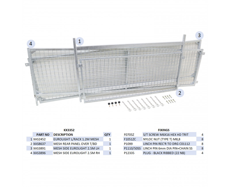 KIT REHAUSSES GRILLAGEES- E*2512