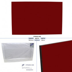 PANNEAU DE RAMPE ARRIERE, ROUGE - HB511 TAILLE - 1651 X 1525 X 18 MM