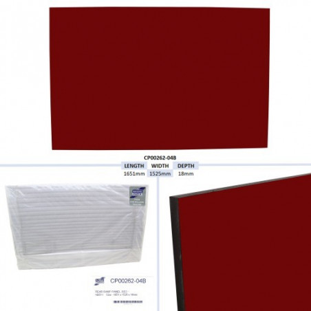 PANNEAU DE RAMPE ARRIERE, ROUGE - HB511 TAILLE - 1651 X 1525 X 18 MM