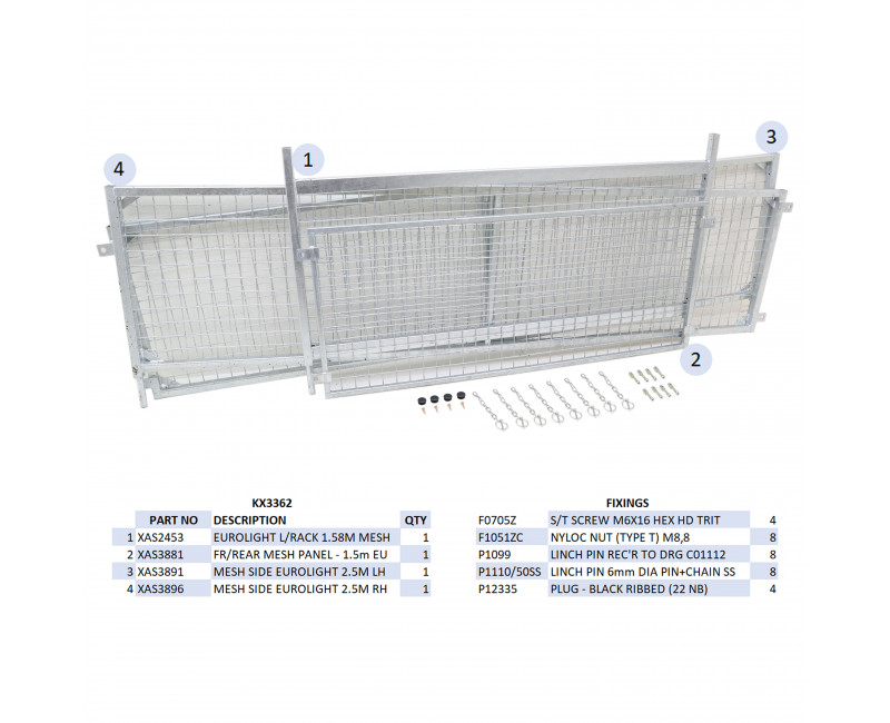 KIT REHAUSSES GRILLAGEES- E*2515