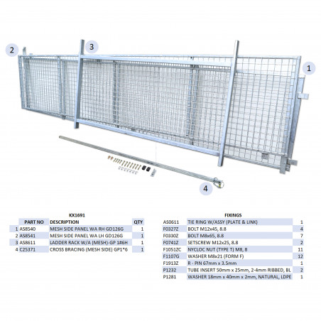 KIT REHAUSSES GRILLAGEES - GP126H