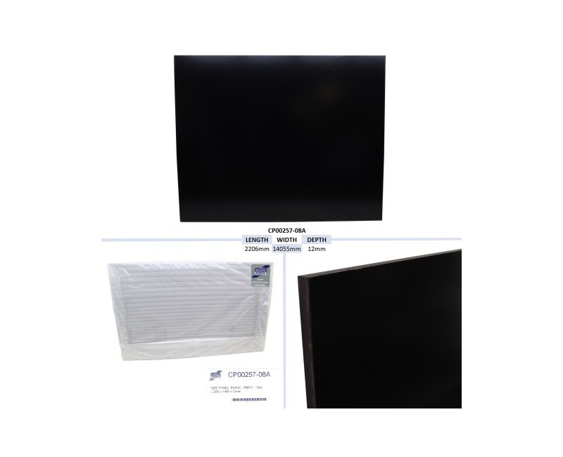 PANNEAU LATERAL, NOIR - HB511 TAILLE - 2206 X 1405 X 12MM