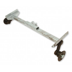 ASSEMBLAGE D'ESSIEU 500KG ESSIEU COMPLET P6E ROUE 10PO