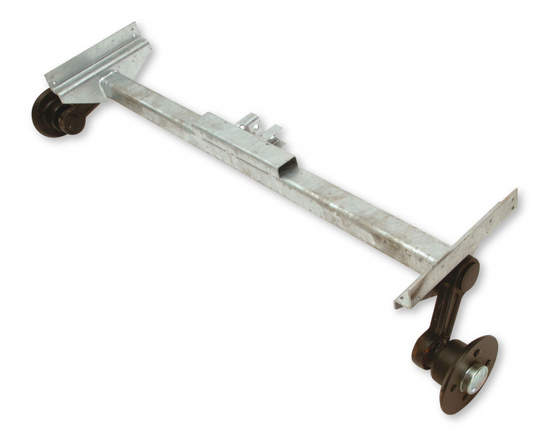 ASSEMBLAGE D'ESSIEU 500KG ESSIEU COMPLET P6E ROUE 10PO