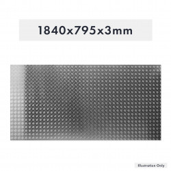 PLAQUE DE SEUIL EN ALUMINIUM 1840X795X3MM (TS0206)