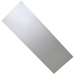 TÔLE AU DESSUS DE PORTE DE VISITE HB510 AVEC TROU FENATRE ARGENT