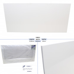 PANNEAU AVANT, BLANC - TAILLE BV*6 (7' HEADROOM) - 2129 X 1010 X 14MM