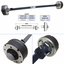 ESSIEU - GH94+3 (185/70R13) - (CABLES DE FREIN À L'AVANT)