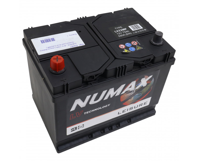 EVENTA/BIAB - ELECTRIQUE 12V - BATTERIE DE LOISIRS B12 75AH