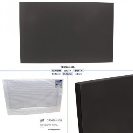 PANNEAU DE RAMPE ARRIERE, GRIS GRAPHITE - HB506 TAILLE - 1525 X 1523 X 18MM