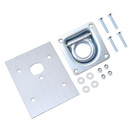 ANNEAU D'ARRIMAGE ENCASTRE 500KG LT/ML - PLANCHERS EN CONTREPLAQUE (SIMPLE)