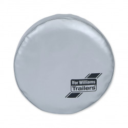 EVENTA/BIAB - HOUSSE DE ROUE DE SECOURS SILVER GREY AVEC LOGO IWT. POUR PNEU 195/60R12