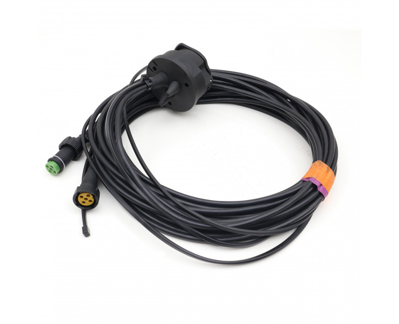 FAISCEAU DE CABLAGE DE 5,5 M, PRISE 13 BROCHES, CABLE A 8 CONDUCTEURS (FEUX DE BROUILLARD A DROITE/FEUX ARRIERE A GAUCHE) GD1*5, GD106, GX5 ET GX6, GP106 ET 126