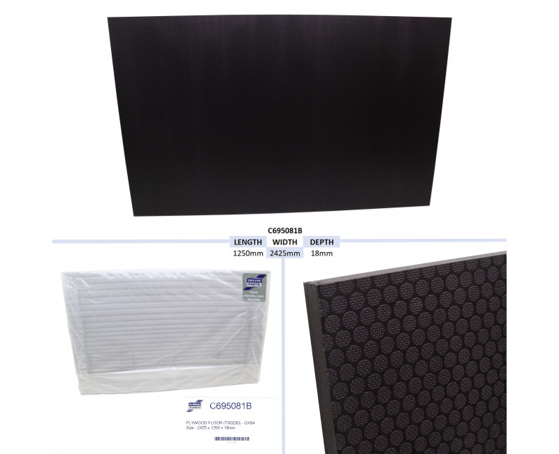 PLANCHER EN CONTREPLAQUE - TAILLE GX84 - 2425 X 1250 X 18MM