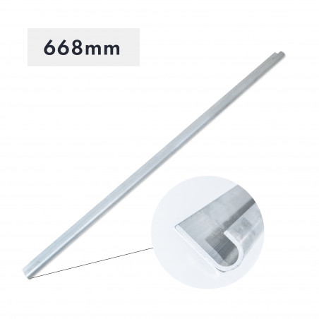 EXTRUSION D'ALUMINIUM 18779 GOUTTIERE X 668 MM