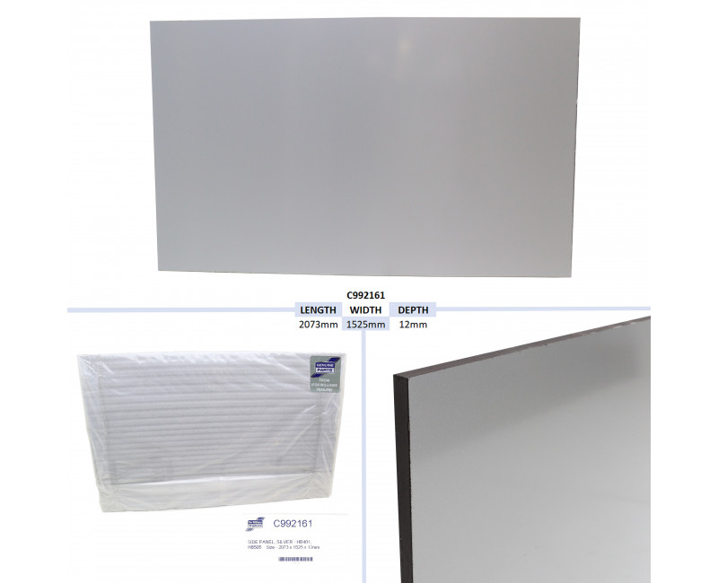 PANNEAU LATERAL, ARGENT - HB401, HB505 TAILLE - 2073 X 1525 X 12MM