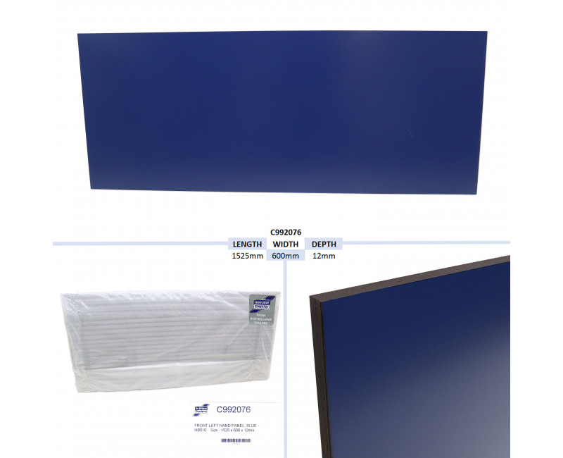 PANNEAU AVANT GAUCHE, BLEU - HB510 TAILLE - 1525 X 600 X 12MM