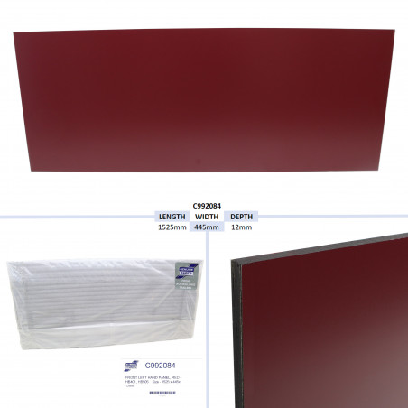PANNEAU AVANT GAUCHE, ROUGE - HB401, HB505 TAILLE - 1525 X 445X 12MM
