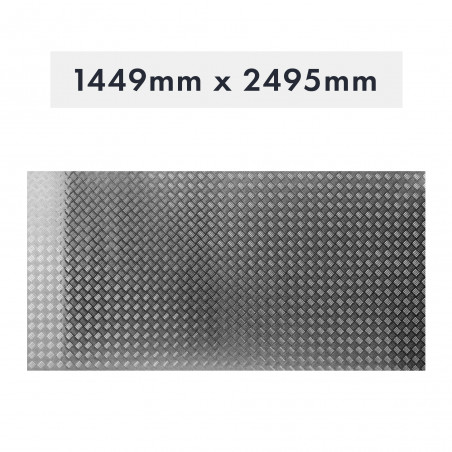 PLAQUE DE SEUIL EN ALUMINIUM 1449 X 2495 X 2 MM P8E