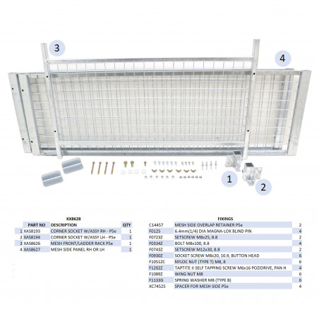 KIT REHAUSSES GRILLAGEES - P5E (RAMPE)