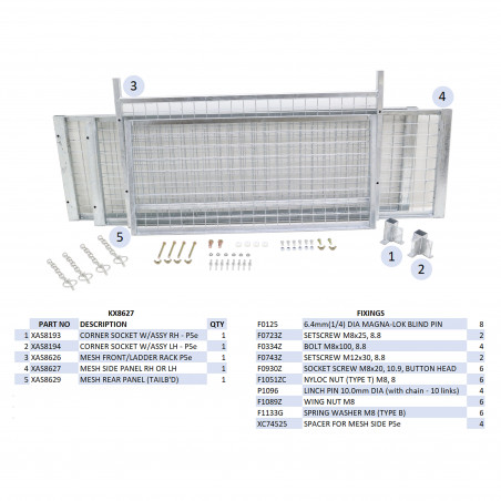 KIT REHAUSSES GRILLAGEES - P5E (HAYON)