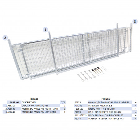 KIT REHAUSSES GRILLAGEES - P7E/P7B (RAMPE)