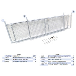 KIT REHAUSSES GRILLAGEES - P8E/P8B (RAMPE)