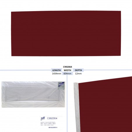 PANNEAU DE PORTE D'INSPECTION, ROUGE - HB510, HB505, HB401 TAILLE - 1434 X 604 X 12 MM