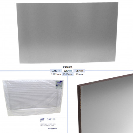 PANNEAU LATERAL, ARGENT - HB510 TAILLE - 2292 X 1525 X 12MM