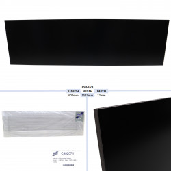 PANNEAU AVANT GAUCHE, NOIR - HB510 TAILLE - 1525 X 600 X 12MM