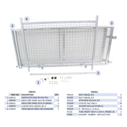 KIT REHAUSSES GRILLAGEES - GD64G (MK2) (RAMPE)