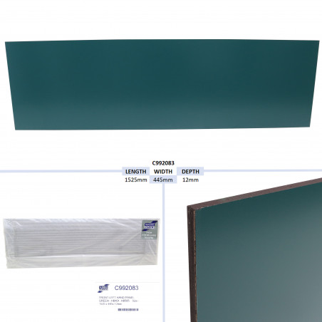 PANNEAU AVANT GAUCHE, VERT - HB401, HB505 TAILLE - 1525 X 445X 12MM