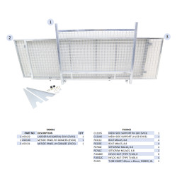 KIT REHAUSSES GRILLAGEES  - GD84 (MK3) (RAMPE)