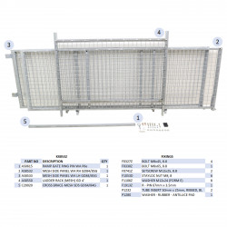 KIT REHAUSSES GRILLAGEES - GD84G (MK2) (RAMPE)