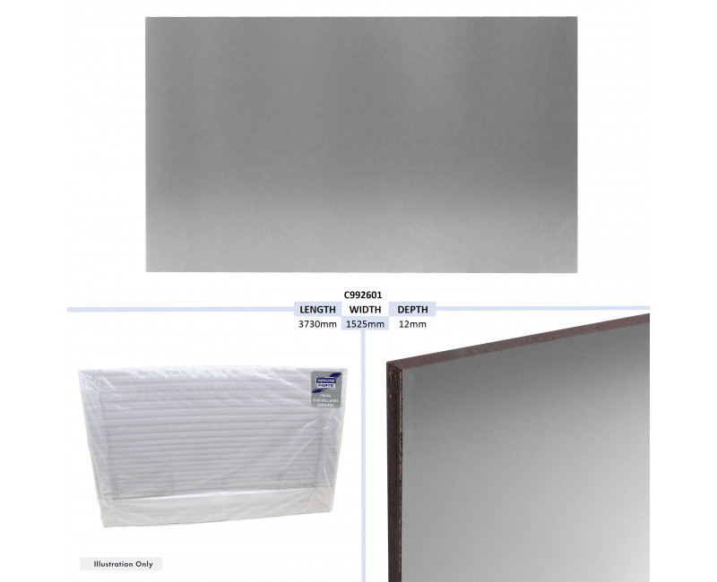 PANNEAU LATERAL, ARGENT - HB610 TAILLE - 3730 X 1525 X 12MM