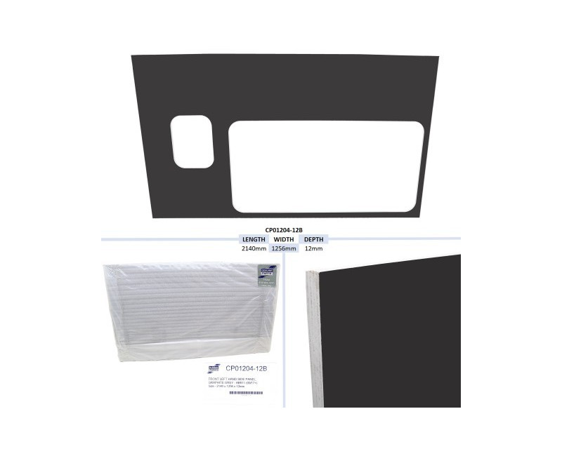 PANNEAU LATERAL AVANT GAUCHE, GRIS GRAPHITE - HB511 (09/17+) TAILLE - 2140 X 1256 X 12MM