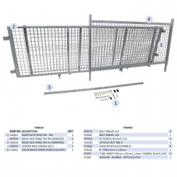 KIT REHAUSSES GRILLAGEES - GD85G (MK2) (RAMPE)