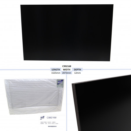 PANNEAU LATERAL, NOIR - HB401, HB505 TAILLE - 2073 X 1525 X 12MM