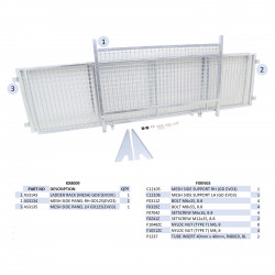 KIT REHAUSSES GRILLAGEES  - GD126 (MK3) (RAMPE)