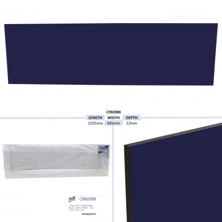 PANNEAU AVANT GAUCHE, BLEU - HB401, HB505 TAILLE - 1525 X 445X 12MM