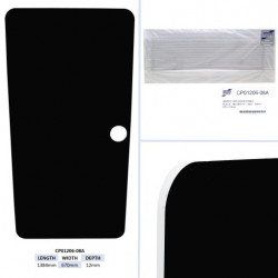 PANNEAU DE PORTE D'INSPECTION, NOIR - HB (09/17+) TAILLE - 1384 X 670 X 12MM