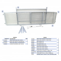 KIT REHAUSSES GRILLAGEES  - GD105 (MK3) (HAYON)