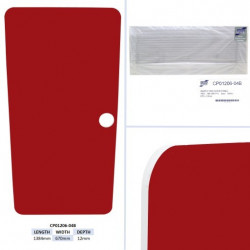 PANNEAU DE PORTE D'INSPECTION, ROUGE - HB (09/17+) TAILLE - 1384 X 670 X 12MM
