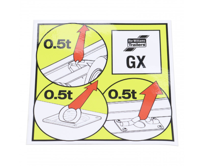 AUTOCOLLANT POUR POINT D'ARRIMAGE - GX