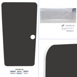 PANNEAU DE PORTE D'INSPECTION, GRIS GRAPHITE - HB (09/17+) TAILLE - 1384 X 670 X 12MM